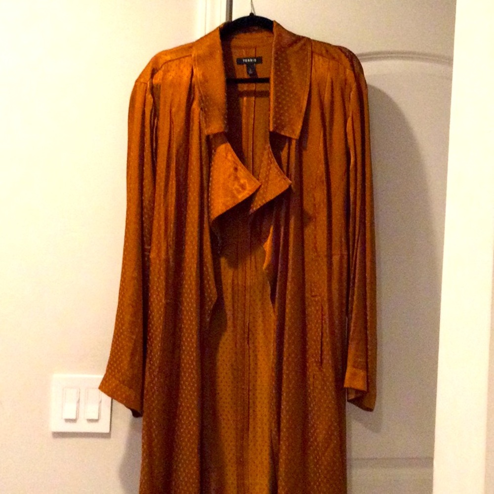 Plus size trench jacket